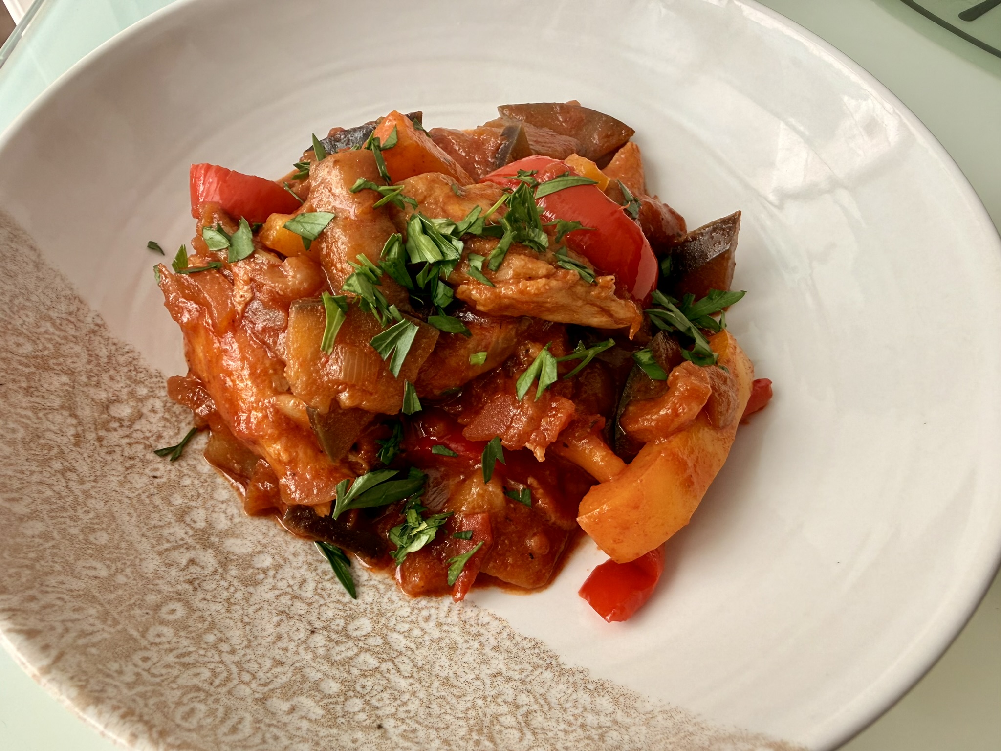 Summer chicken stew