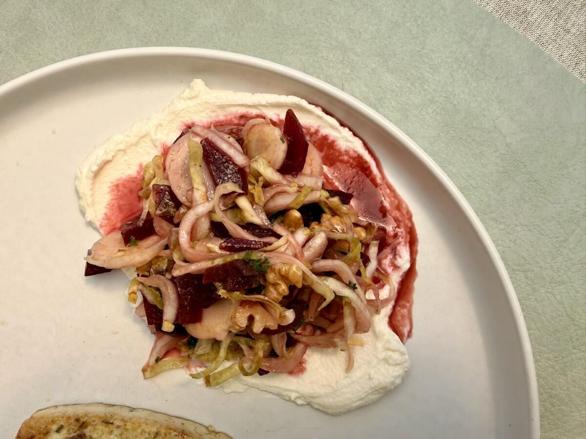 Endive and beet salad