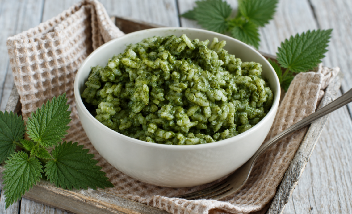 Nettle risotto