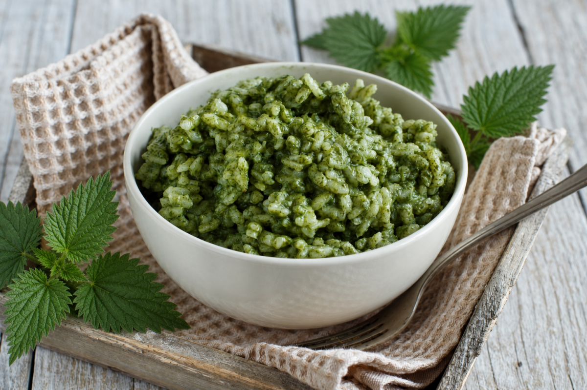 Nettle risotto