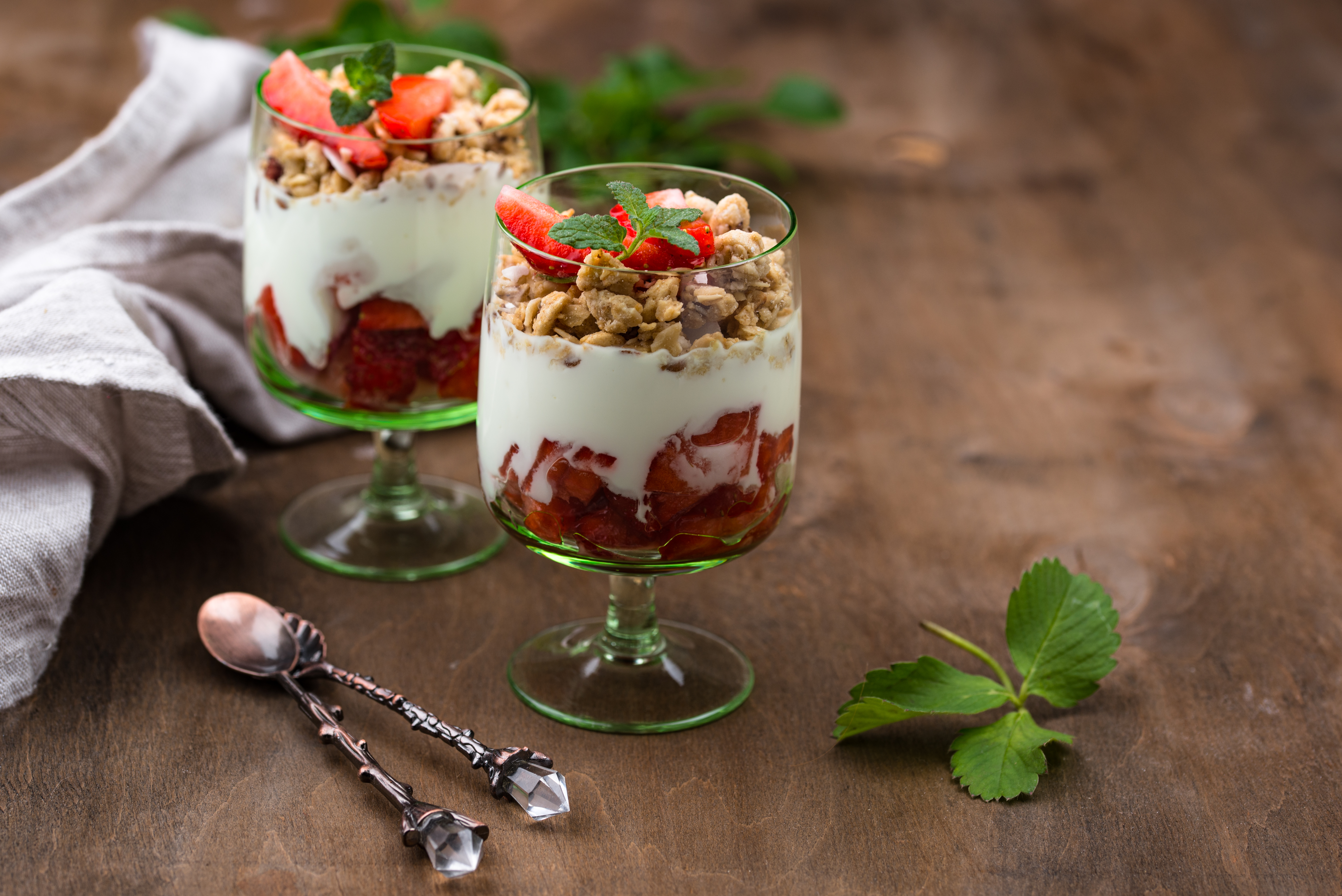Strawberry and Granola Parfait