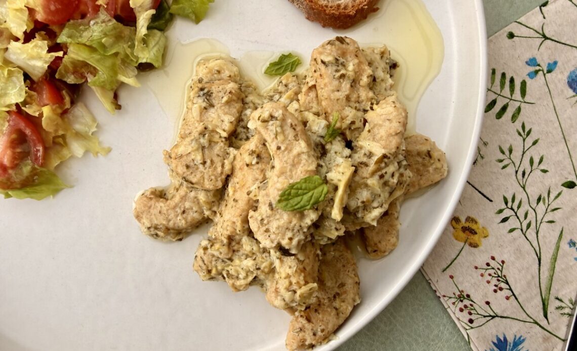 Artichoke chicken