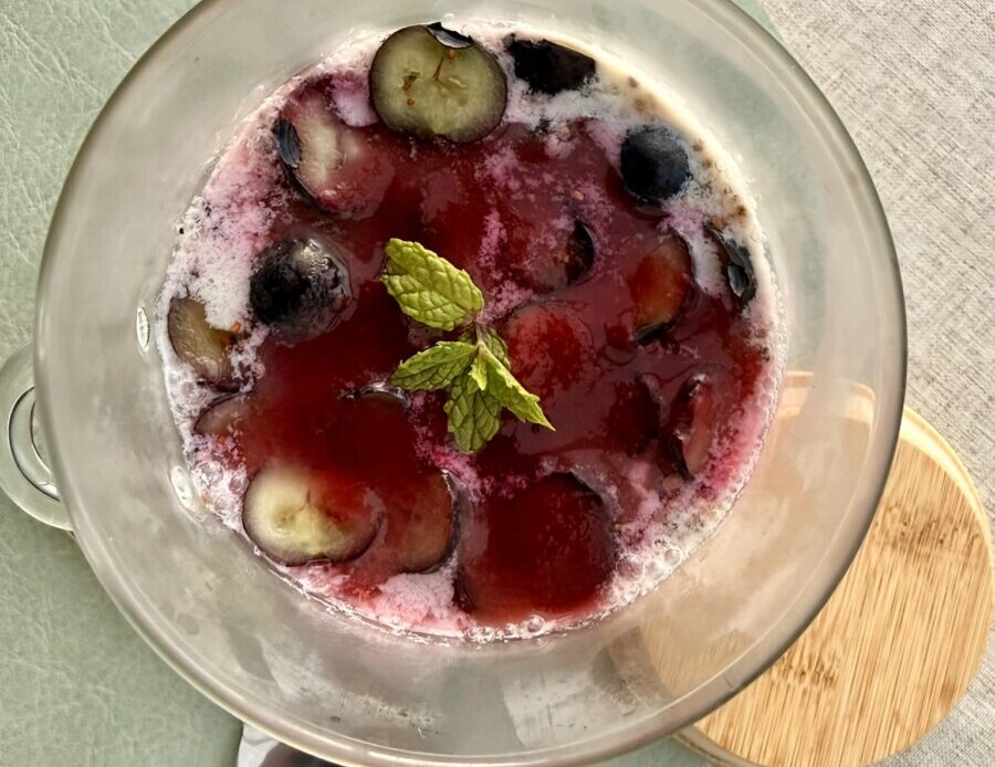 Blueberry chia pudding