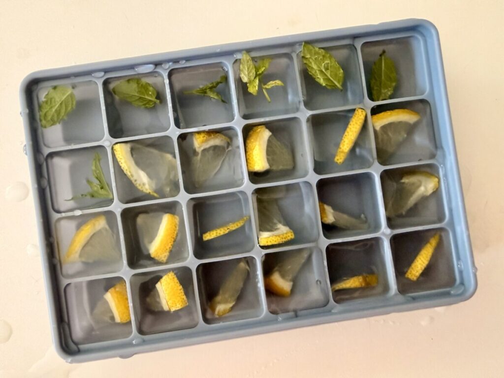 Making flavored ice cubes