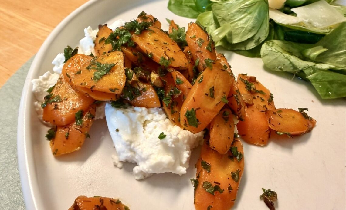 Butter-roasted carrots