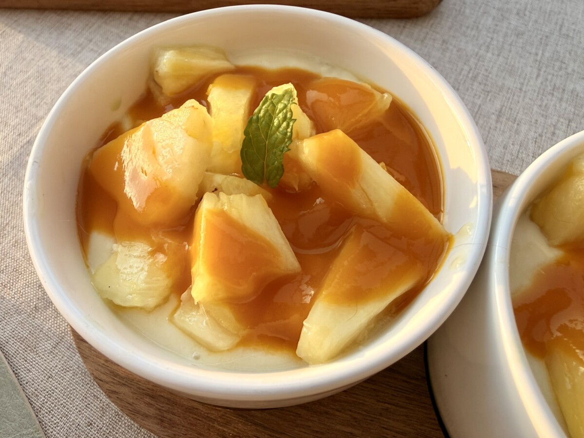 Mango and pineapple parfait