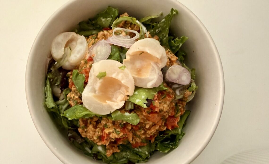 Lychee protein salad
