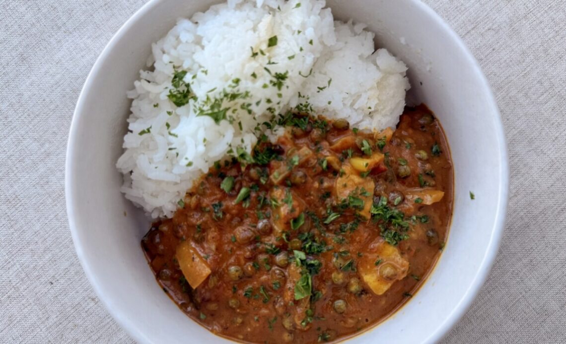 Lentil and zucchini lentil