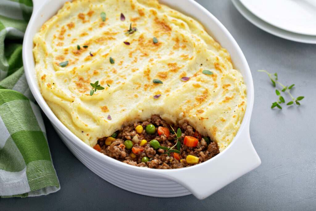 Shepherds pie with beef