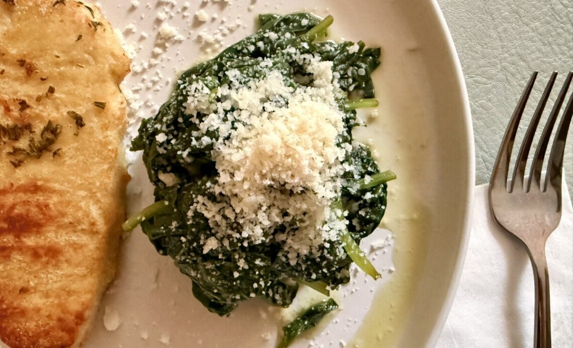 Butter and Parmesan Spinach