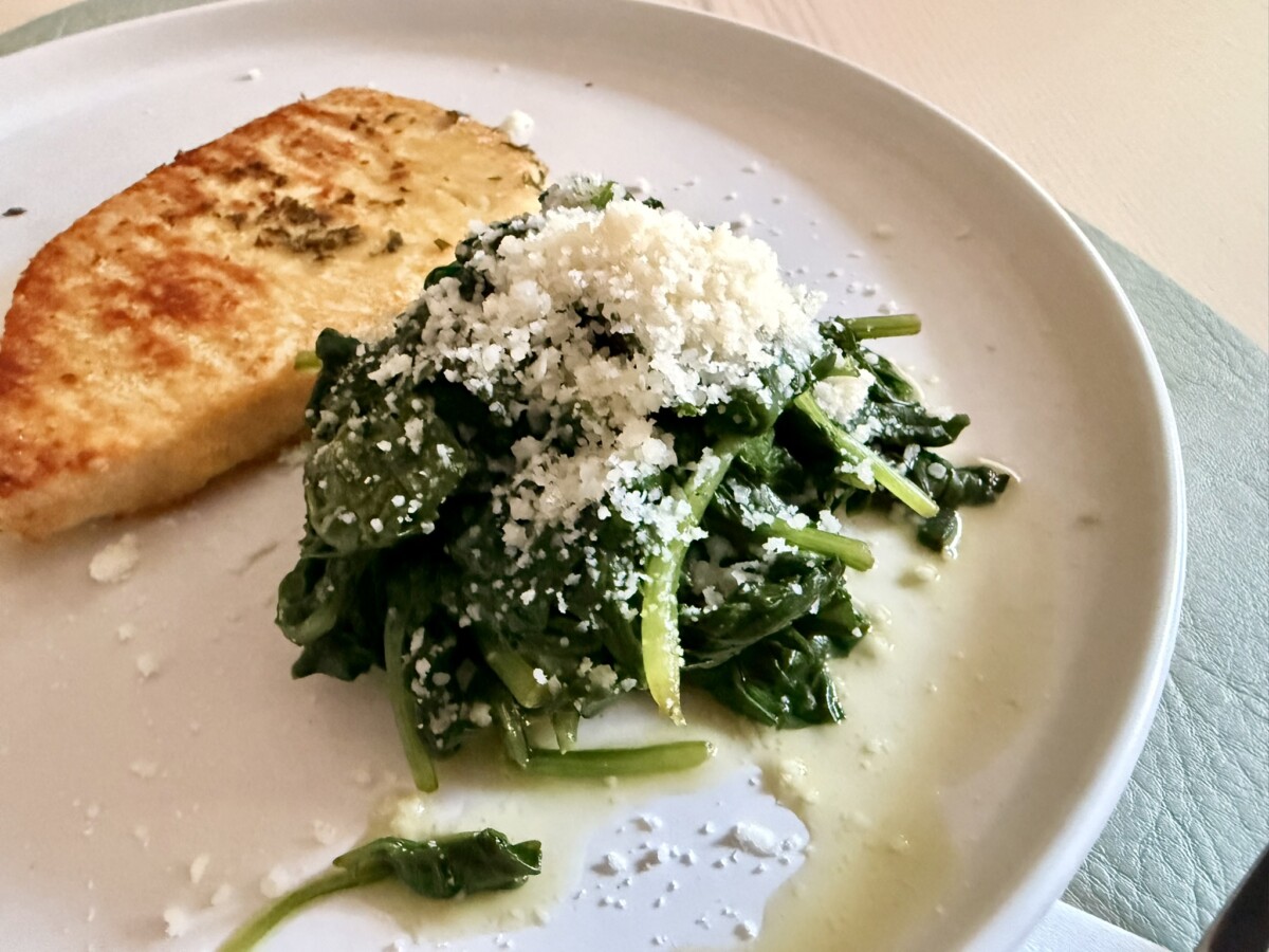 Butter and Parmesan Spinach