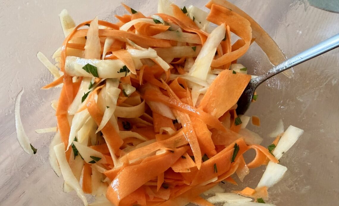 Carrot and black radish remoulade