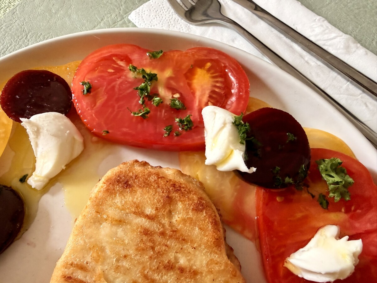 Tomato-and-beet salad